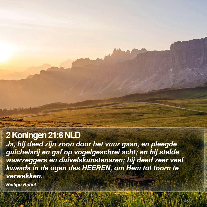 2 Koningen 21:6 NLD Bible Study