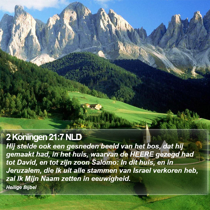 2 Koningen 21:7 NLD Bible Study