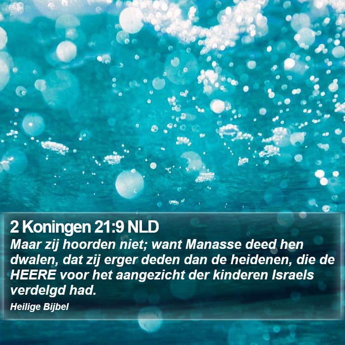 2 Koningen 21:9 NLD Bible Study