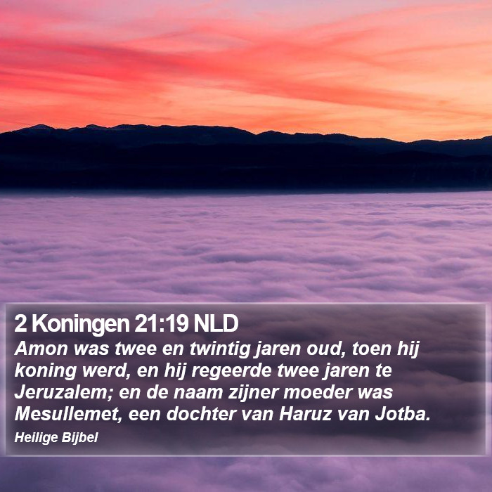 2 Koningen 21:19 NLD Bible Study