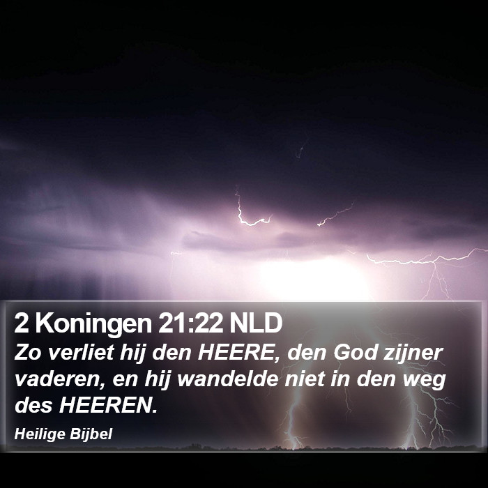 2 Koningen 21:22 NLD Bible Study