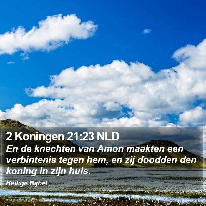 2 Koningen 21:23 NLD Bible Study
