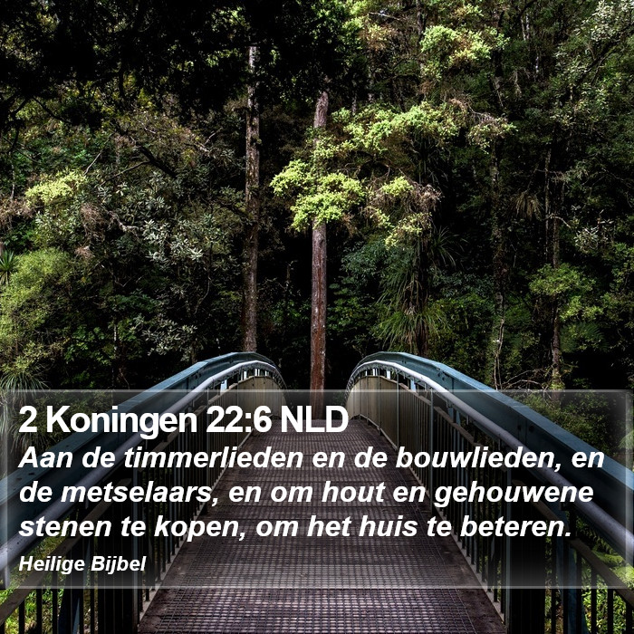 2 Koningen 22:6 NLD Bible Study