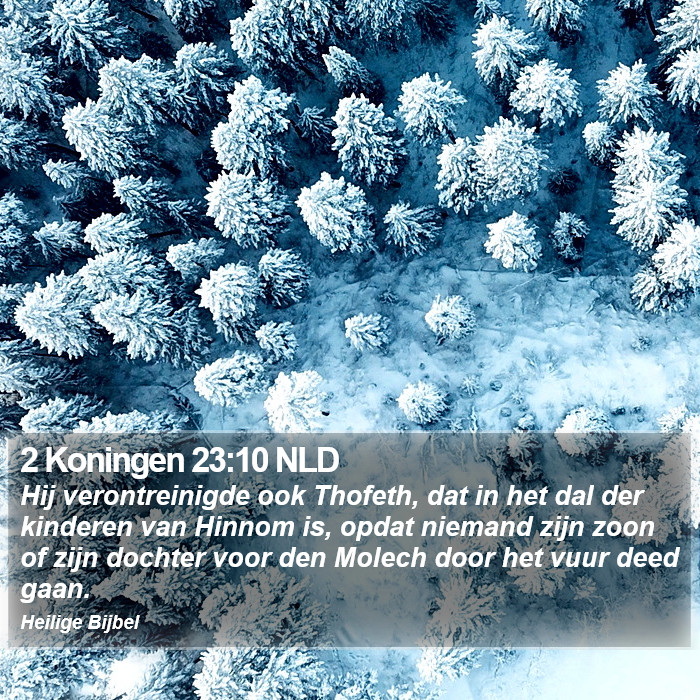 2 Koningen 23:10 NLD Bible Study