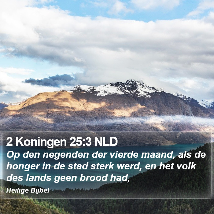 2 Koningen 25:3 NLD Bible Study