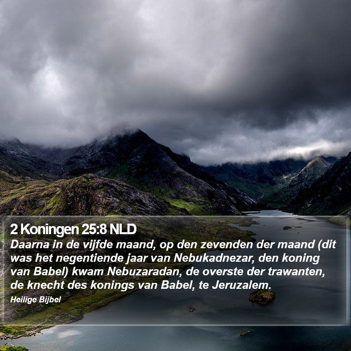 2 Koningen 25:8 NLD Bible Study