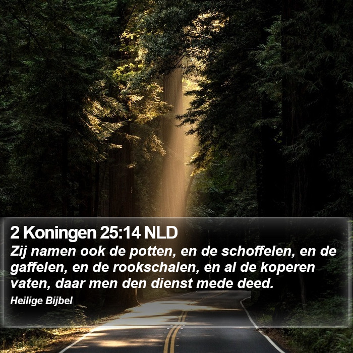 2 Koningen 25:14 NLD Bible Study