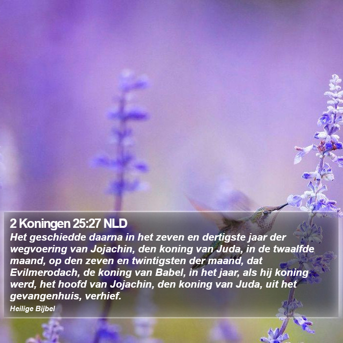 2 Koningen 25:27 NLD Bible Study