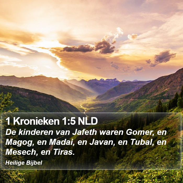 1 Kronieken 1:5 NLD Bible Study