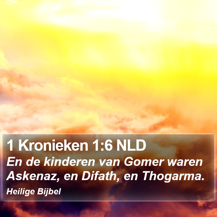 1 Kronieken 1:6 NLD Bible Study