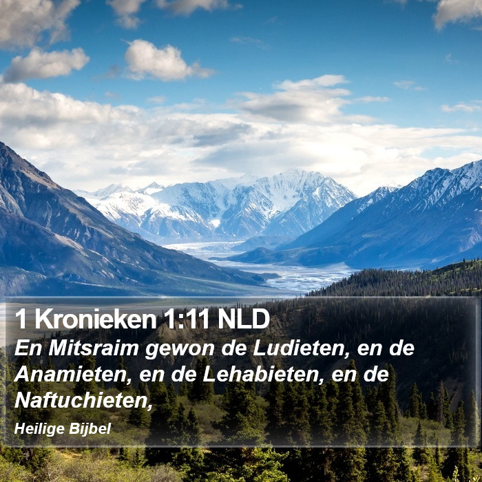 1 Kronieken 1:11 NLD Bible Study