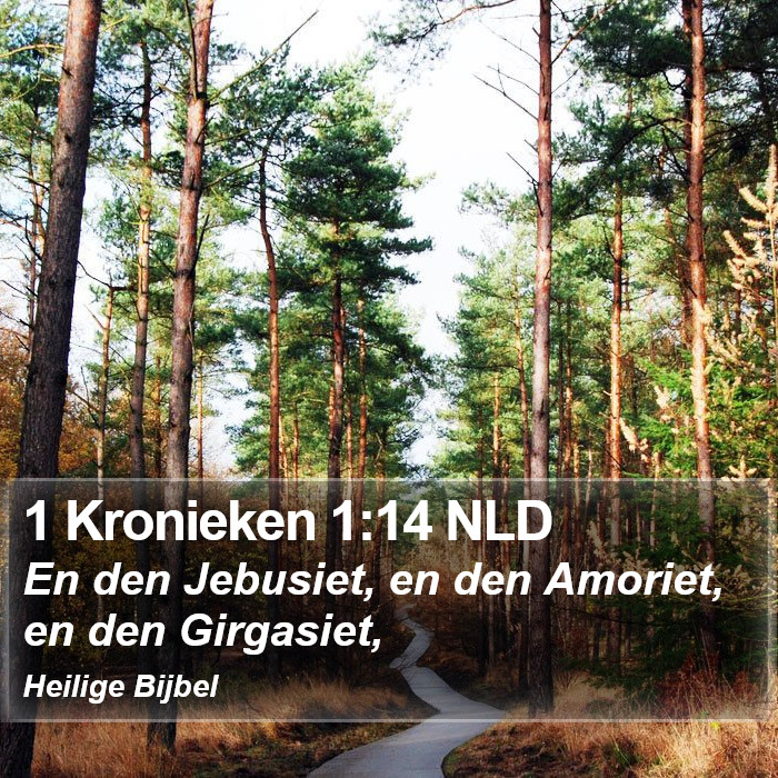 1 Kronieken 1:14 NLD Bible Study