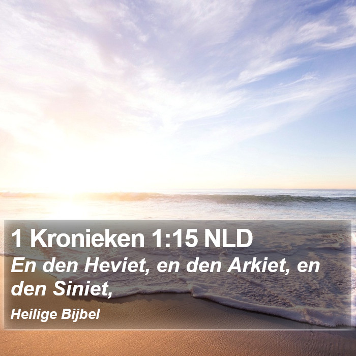 1 Kronieken 1:15 NLD Bible Study