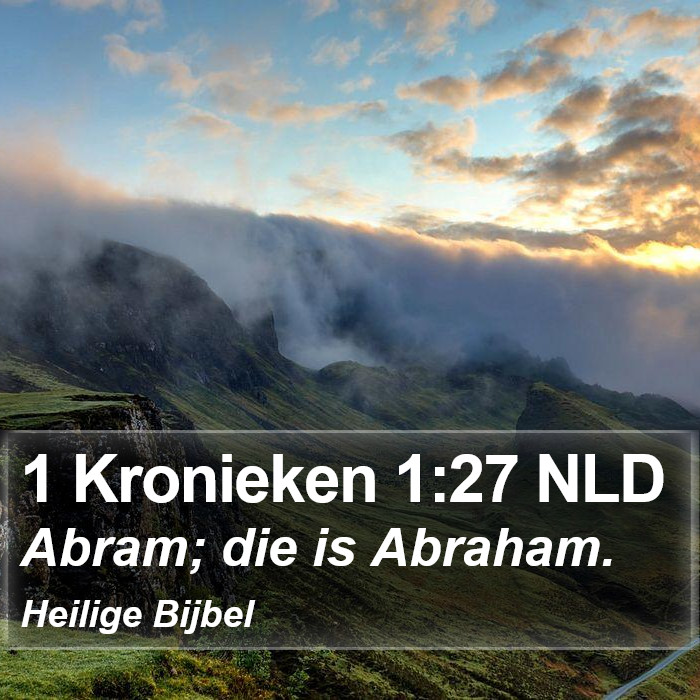 1 Kronieken 1:27 NLD Bible Study