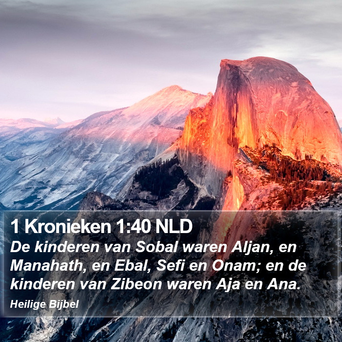 1 Kronieken 1:40 NLD Bible Study