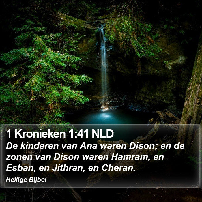 1 Kronieken 1:41 NLD Bible Study