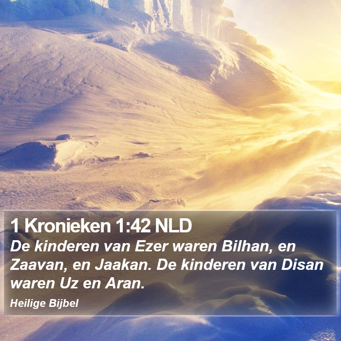 1 Kronieken 1:42 NLD Bible Study