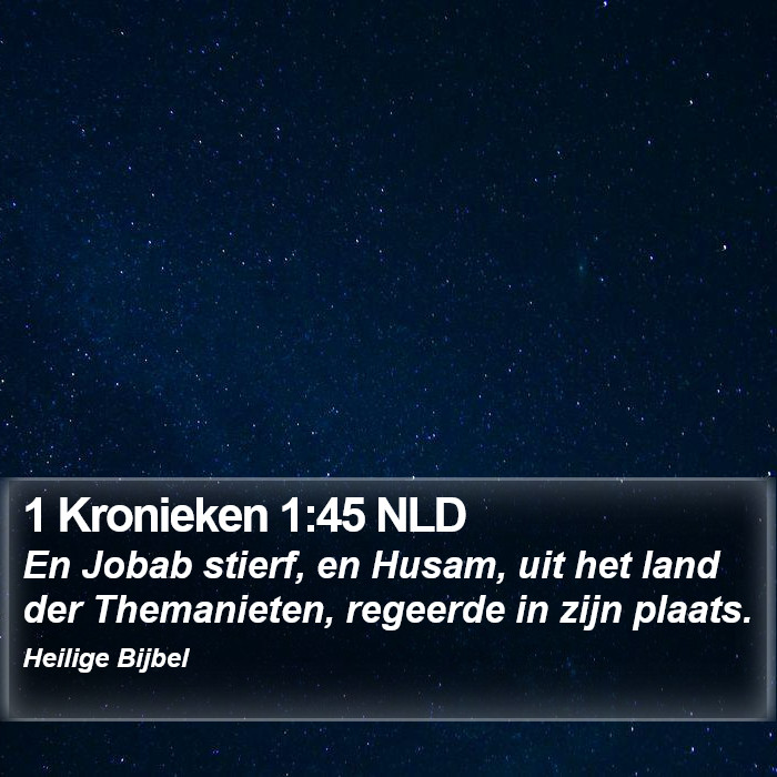 1 Kronieken 1:45 NLD Bible Study