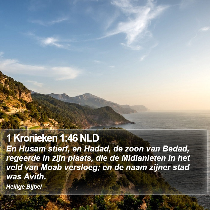 1 Kronieken 1:46 NLD Bible Study