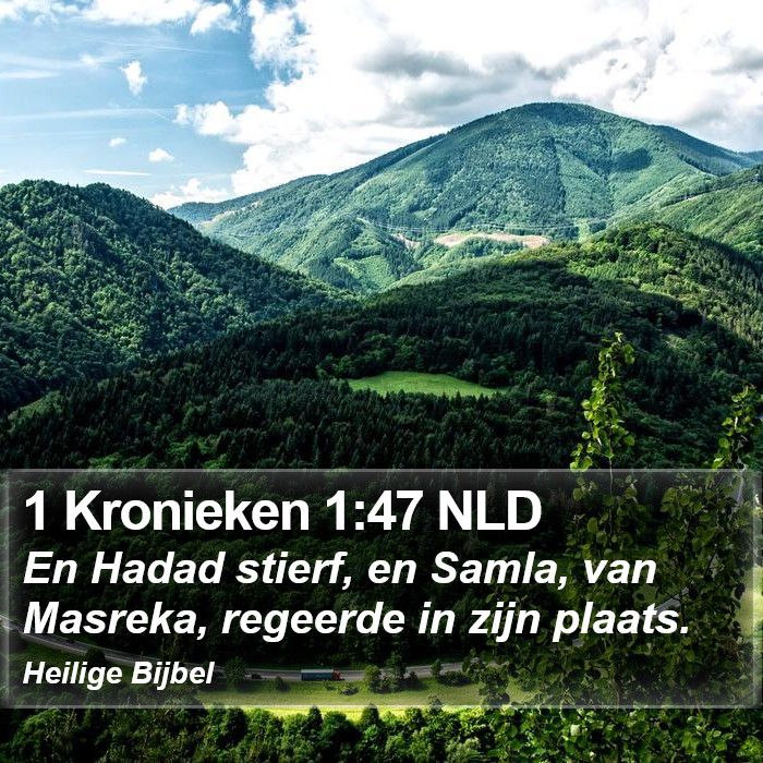 1 Kronieken 1:47 NLD Bible Study