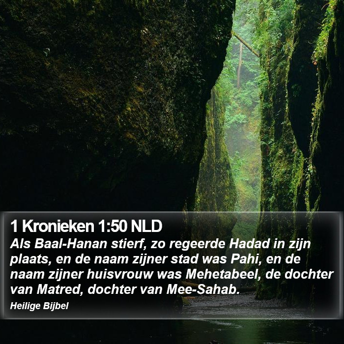 1 Kronieken 1:50 NLD Bible Study