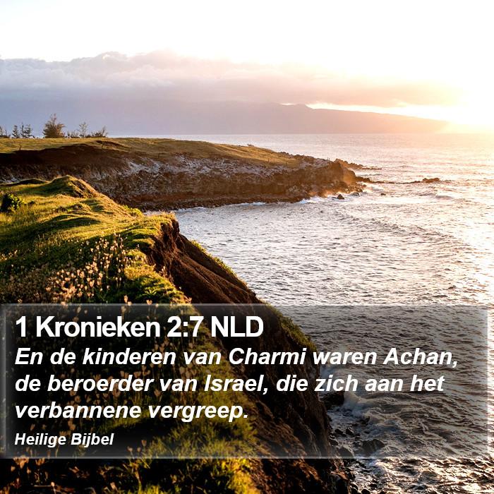 1 Kronieken 2:7 NLD Bible Study