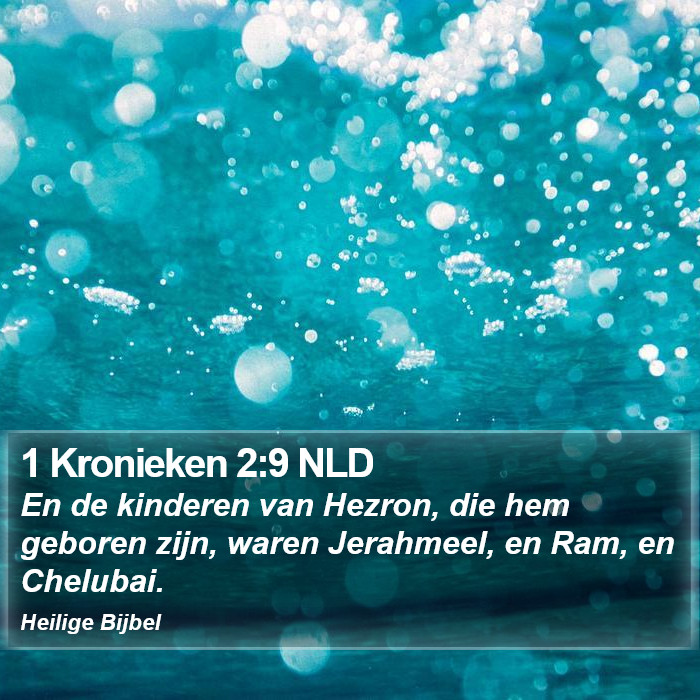 1 Kronieken 2:9 NLD Bible Study