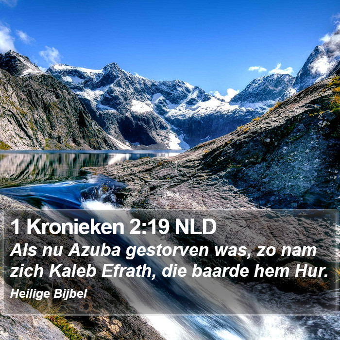 1 Kronieken 2:19 NLD Bible Study