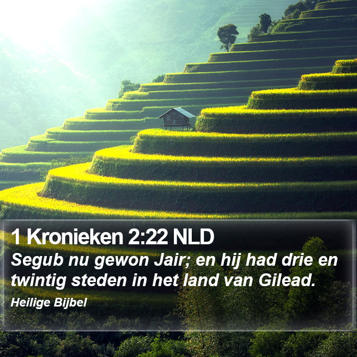 1 Kronieken 2:22 NLD Bible Study