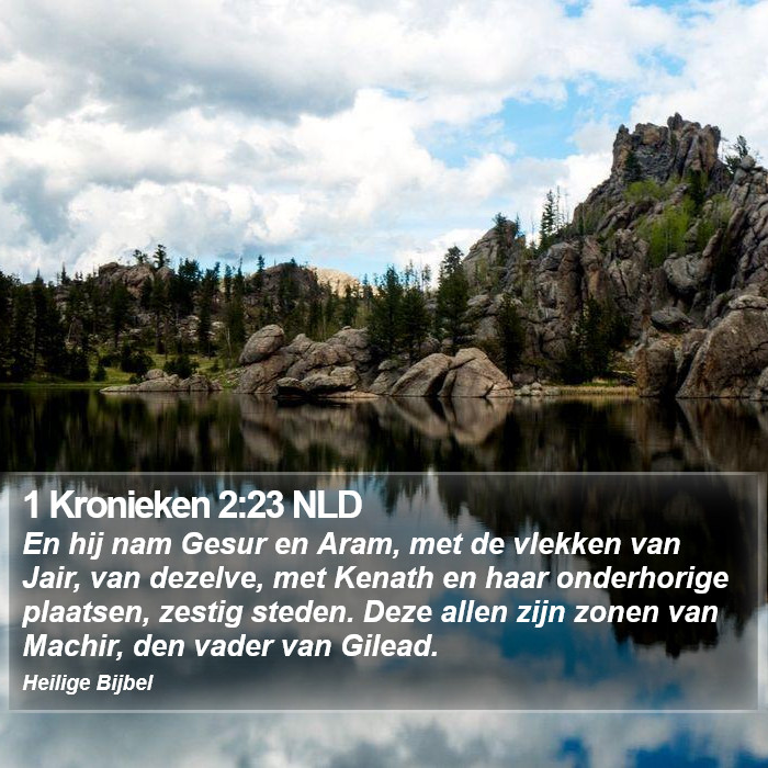 1 Kronieken 2:23 NLD Bible Study