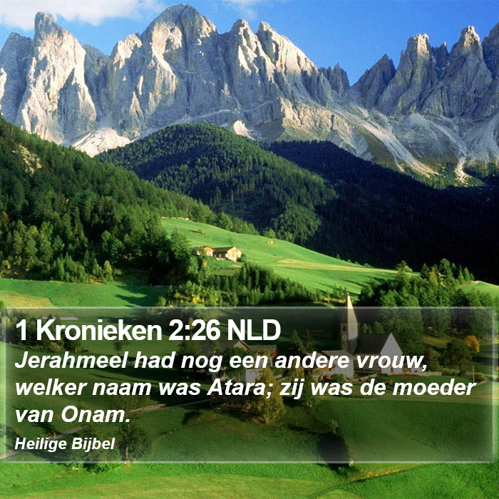 1 Kronieken 2:26 NLD Bible Study