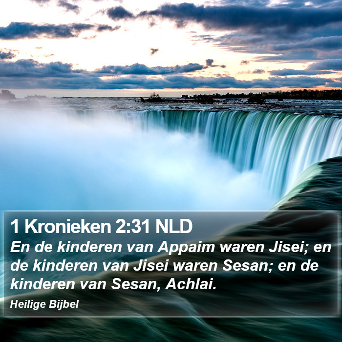 1 Kronieken 2:31 NLD Bible Study