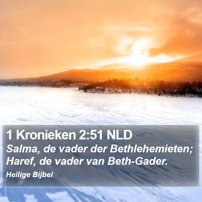 1 Kronieken 2:51 NLD Bible Study