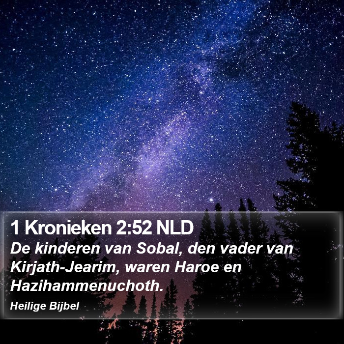 1 Kronieken 2:52 NLD Bible Study