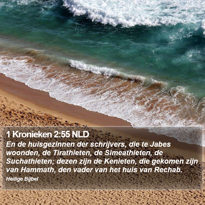 1 Kronieken 2:55 NLD Bible Study