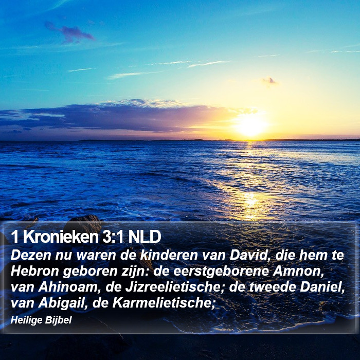 1 Kronieken 3:1 NLD Bible Study