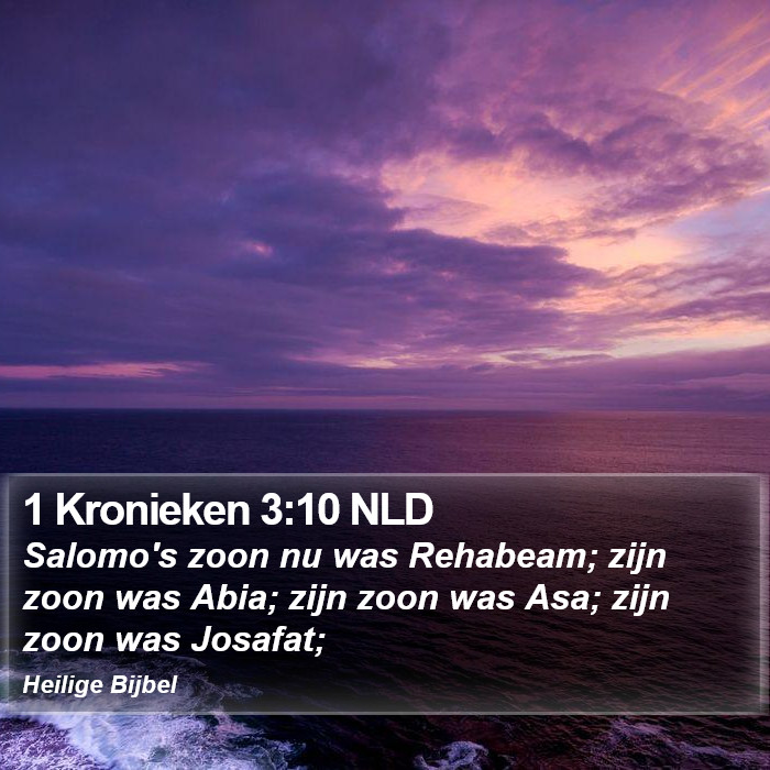 1 Kronieken 3:10 NLD Bible Study