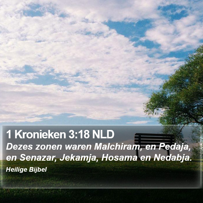 1 Kronieken 3:18 NLD Bible Study