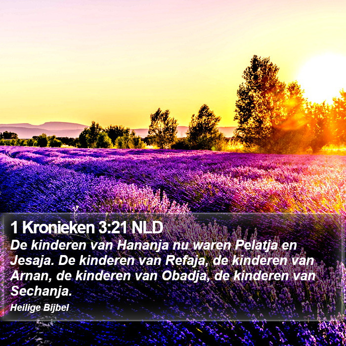 1 Kronieken 3:21 NLD Bible Study