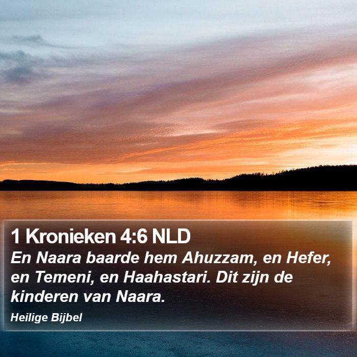1 Kronieken 4:6 NLD Bible Study
