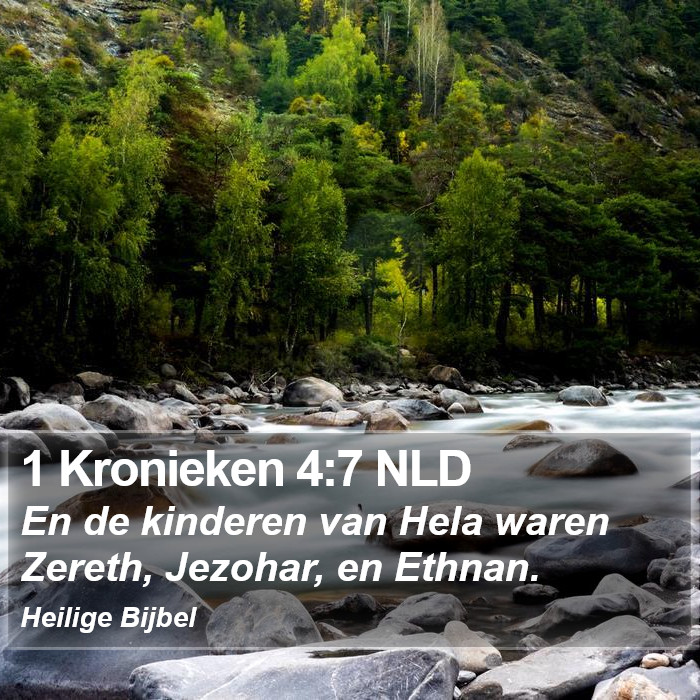 1 Kronieken 4:7 NLD Bible Study