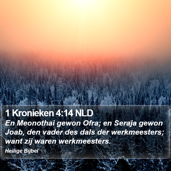 1 Kronieken 4:14 NLD Bible Study
