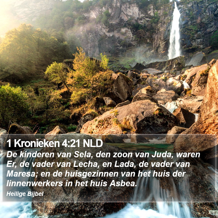 1 Kronieken 4:21 NLD Bible Study