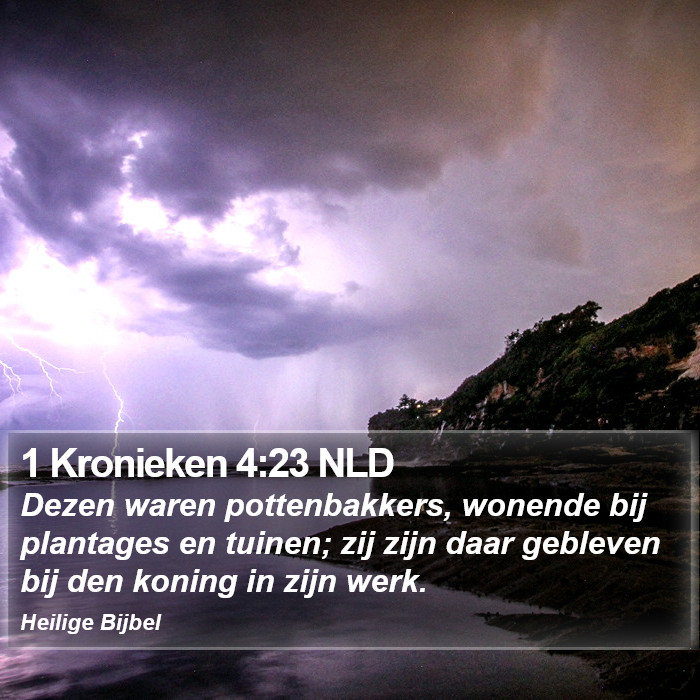1 Kronieken 4:23 NLD Bible Study