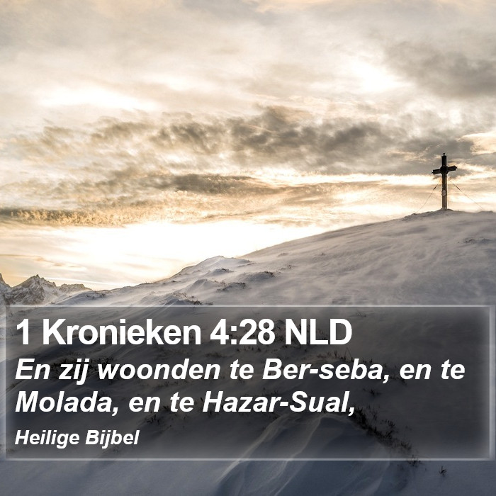 1 Kronieken 4:28 NLD Bible Study