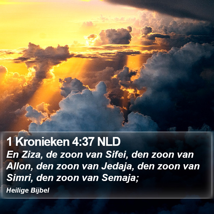 1 Kronieken 4:37 NLD Bible Study