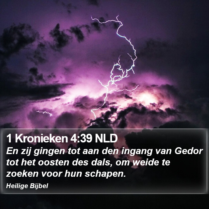 1 Kronieken 4:39 NLD Bible Study