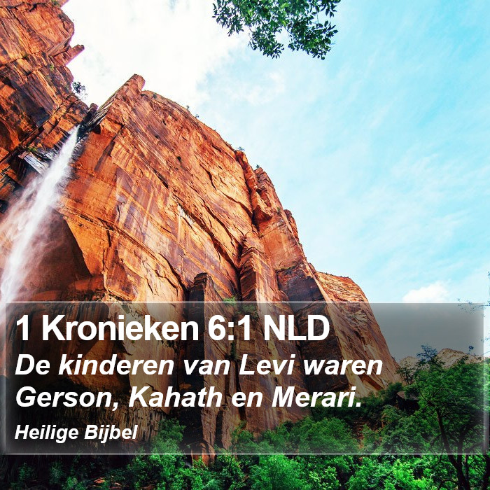 1 Kronieken 6:1 NLD Bible Study