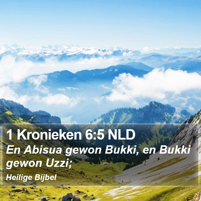 1 Kronieken 6:5 NLD Bible Study