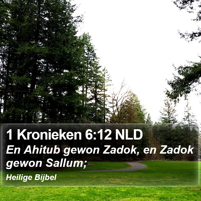 1 Kronieken 6:12 NLD Bible Study